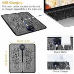 Ems Foot Massager Pain Relief,Electric Ems Massage Machine Mat,Rechargeable Portable Folding Automatic With 8 Mode/19 Intensity For Legs,Body,Hand Device For Men And Women